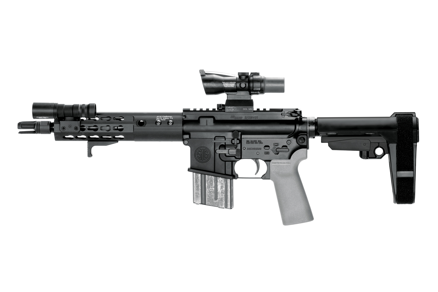 SBA3 Pistol Stabilizing Brace w/ Mil-Spec Buffer Tube & Split Fix - Image 2